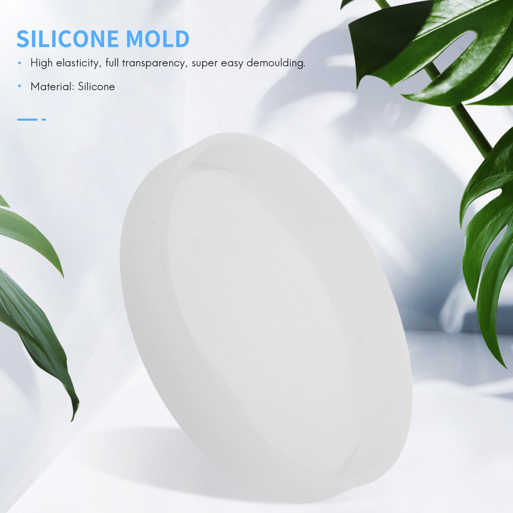 Coaster Mold Round - ABQR 4 عبوات كبيرة من قوالب