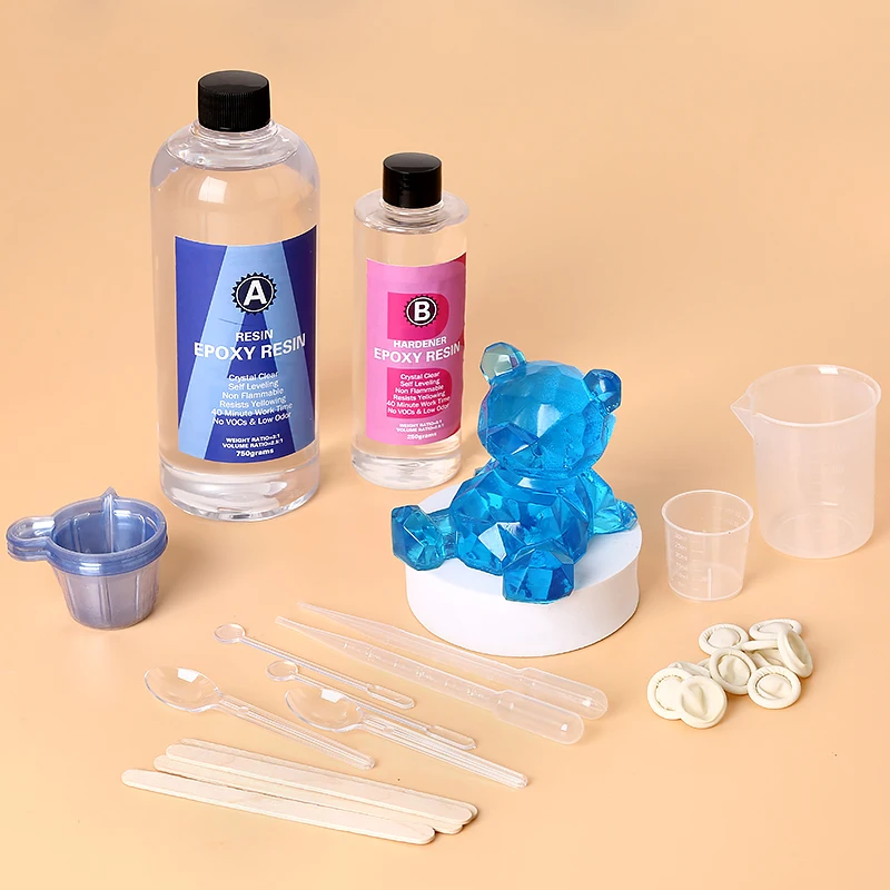 Mixing Cup Silicone - طقم راتنجات الايبوكسي كريستال شفاف سهل