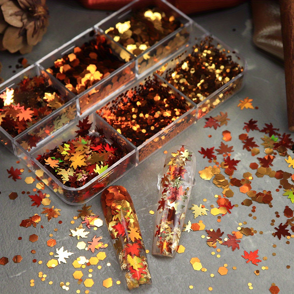 6 شبكات من رقائق الجليتر الذهب - مراجعة Gold Foil Flakes وسعره