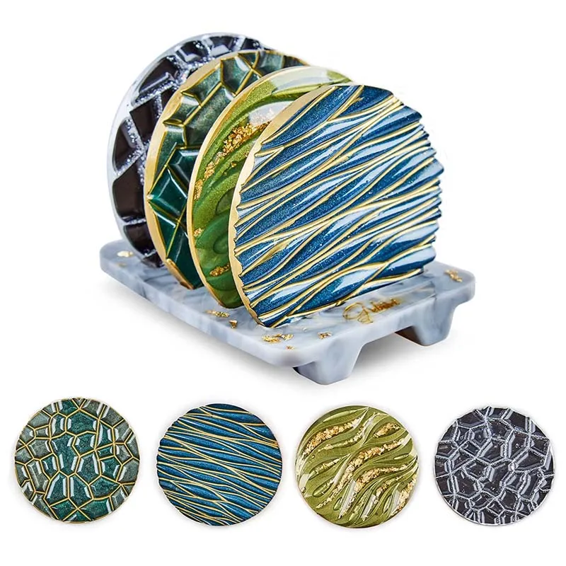 لتقوم بها بنفسك كريستال الايبو - مراجعة Coaster Mold Round وسعره
