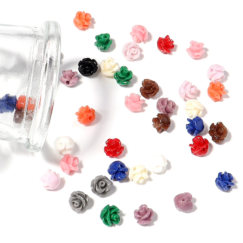 حبات مرجان مقلدة لصنع المجوهرا - مراجعة Flower Preservation Resin وسعره