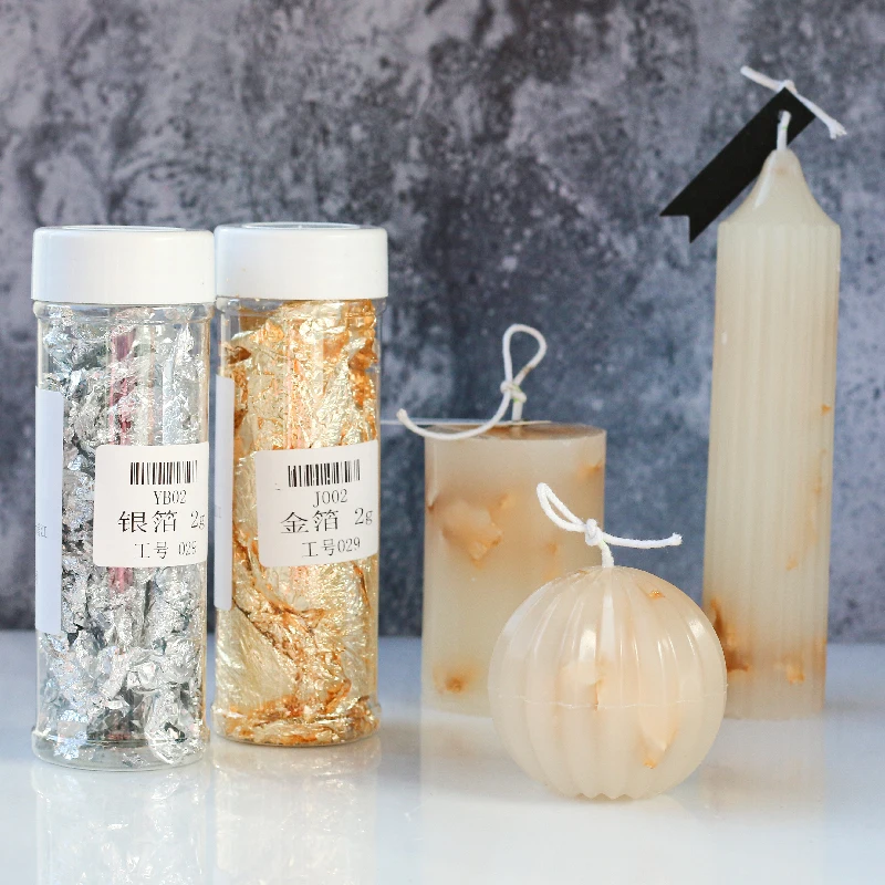 الإبداعية شموع صناعة يدوية صنع - مراجعة Gold Foil Flakes وسعره