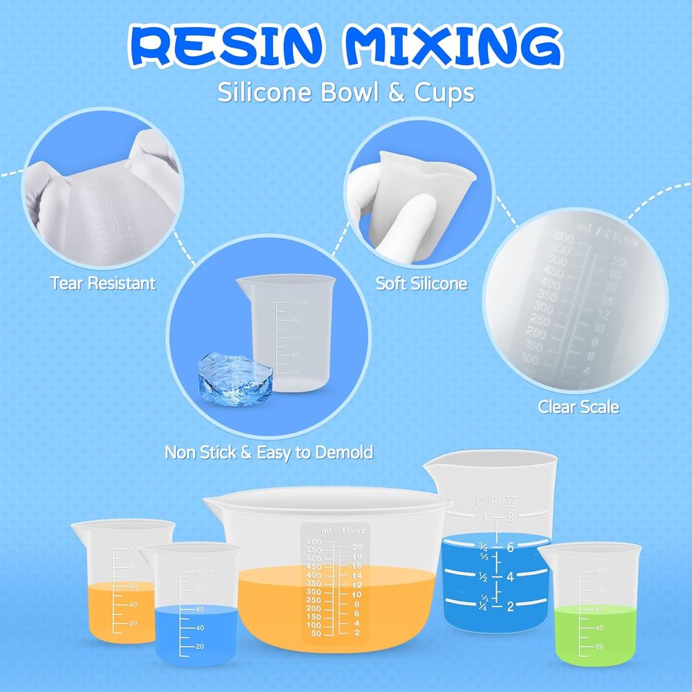 أكواب قياس وخلط من السيليكون ل - مراجعة Mixing Cup Silicone وسعره